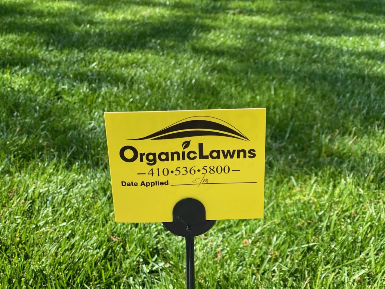 organic lawns date applied